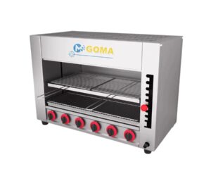 Lò Nướng Salamander Gas Hồng Ngoại 6 họng đốt