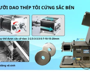 Máy thái thịt tươi sống Qx260 dễ dàng vệ sinh