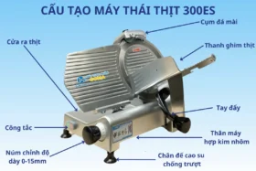 Máy thái thịt ES300 chất liệu hợp kim nhôm