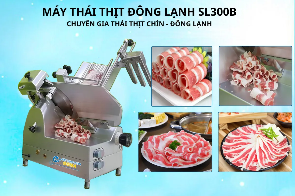 Máy thái thịt SL300B thái đa dạng các loại nguyên liệu