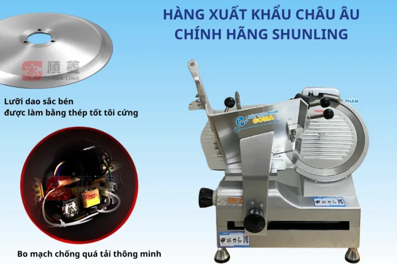 Đĩa dao sắc bén cùng bo mạch chống quá tải thông minh