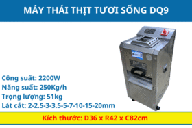 Máy thái thịt tươi sống Dq9 thay dao