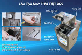 Vệ sinh dao máy thái thịt Dq9