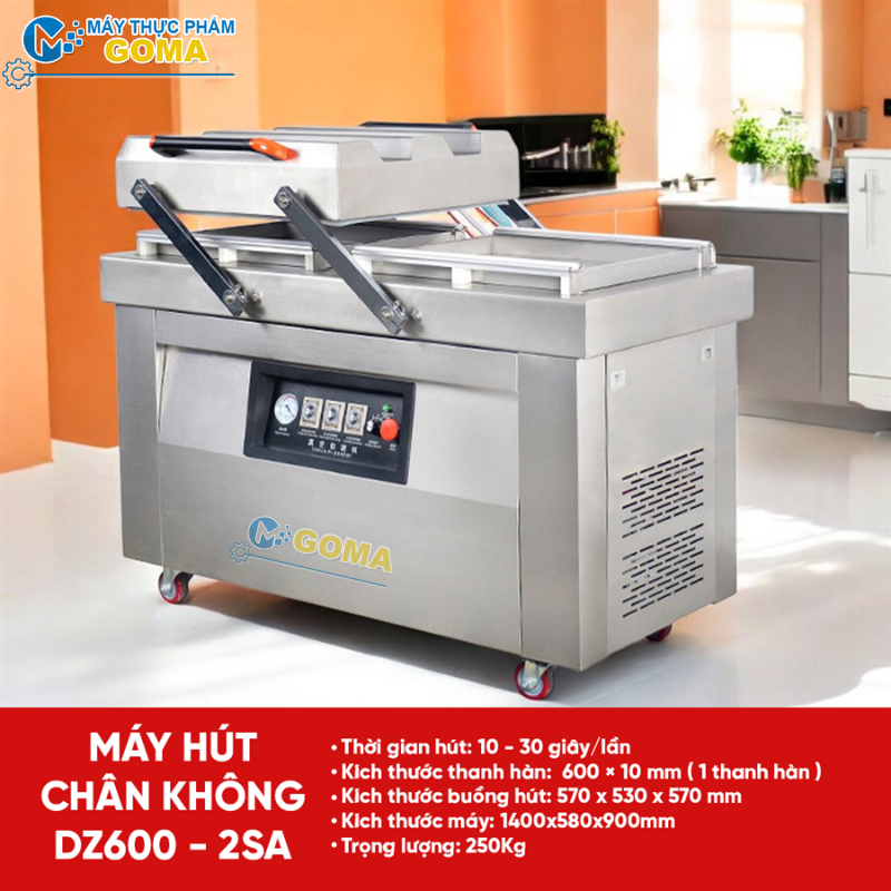 Máy hút chân không công nghiệp DZQ 600 2SA, sản phẩm tối ưu cho doanh nghiệp của bạn