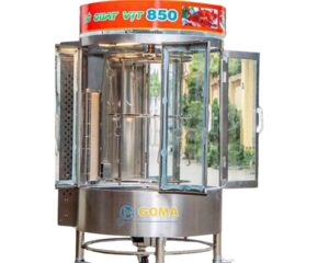 Lò quay vịt kính 4 cánh 850