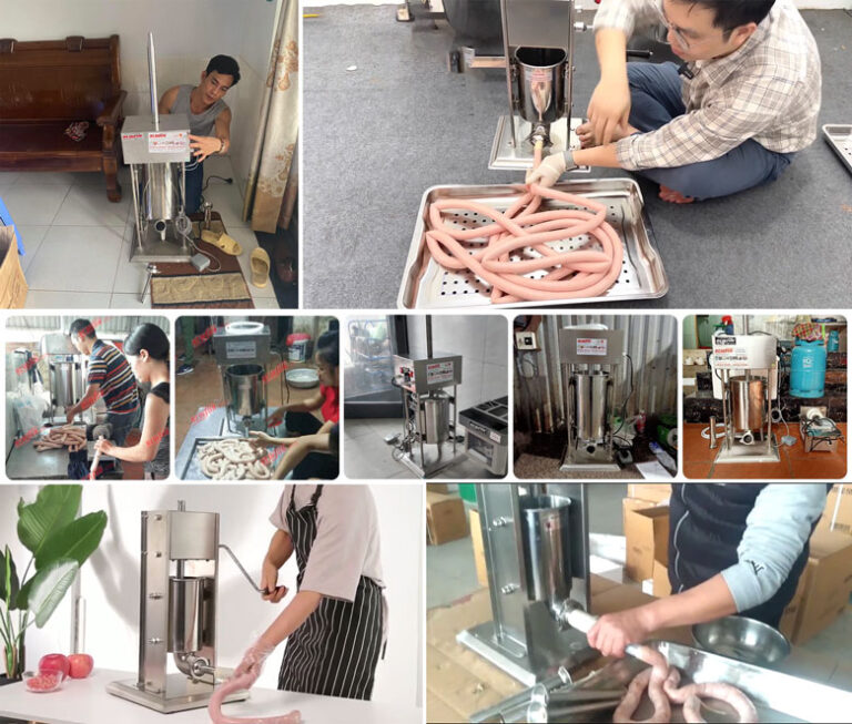 sử dụng máy đùn xúc xích vào mục đích kinh doanh